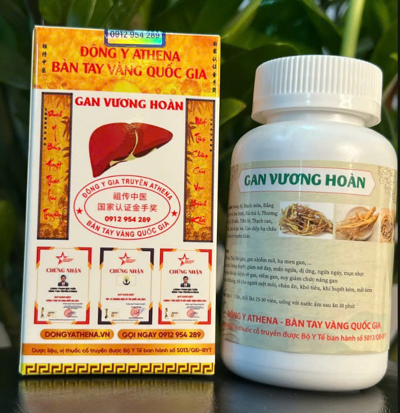 Gan Vương Hoàn Athena – Giải pháp chuyên sâu phục hồi lá gan từ tinh hoa thảo dược