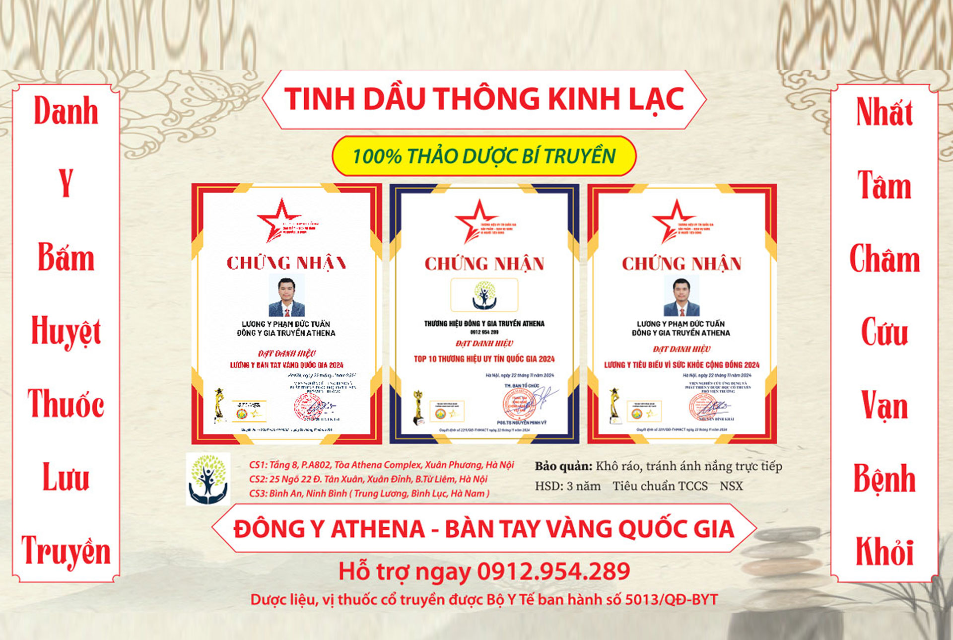 Tinh dầu thông kinh lạc